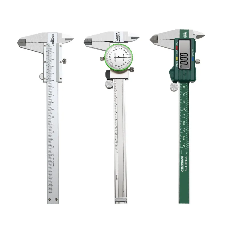 High Precision Stainless Steel Digital Caliper – Professional 6 Inch Electronic Vernier Caliper with Dual Shockproof System & Dial Display